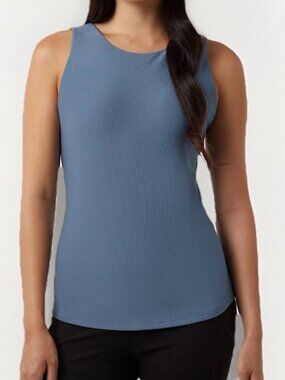 32 DEGREE WOMEN'S ’S TANK WITH BUILT IN BRA , BLUE, SIZE XS